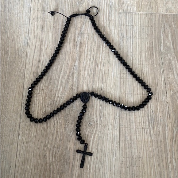 Men’s cross necklace jewelry rosary holy
